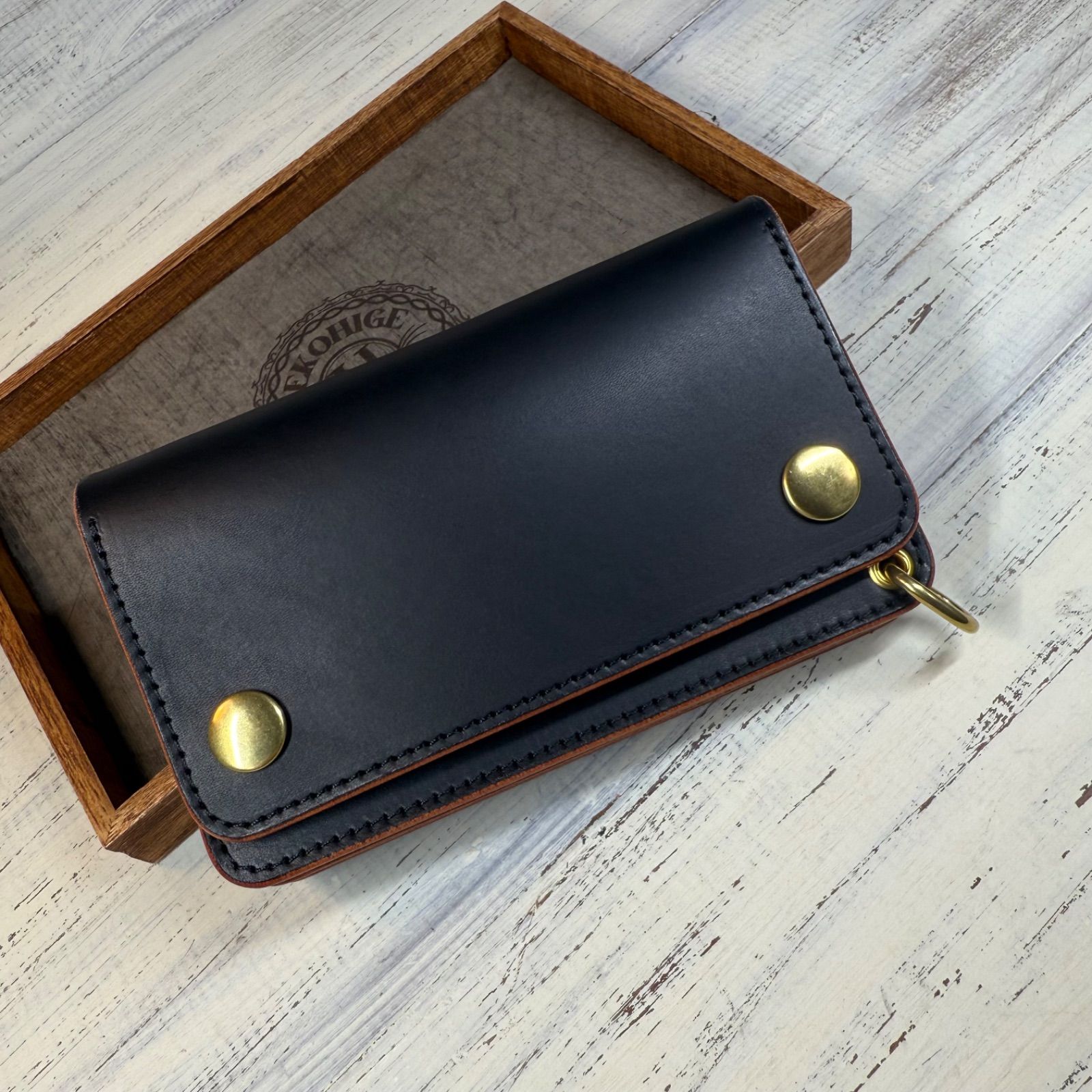 ミドル トラッカーウォレット 三層 ピックポケット付き ブラック ミドル トラッカーウォレット 三層 ピックポケット付き ブラック