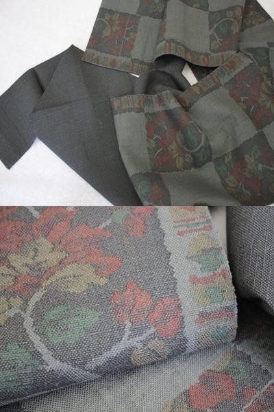 再入荷　手織り葛布八寸名古屋帯　末仕立て品 手織八寸名古屋帯/葛布 制作・小田島克明