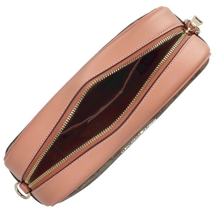 コーチ COACH ショルダーバッグ ジェイミー カメラ バッグ CA547 IMVH0 ブラウン ピンク シグネチャー コーテッド キャンバス スムース レザー DECORATOM_COM_BR