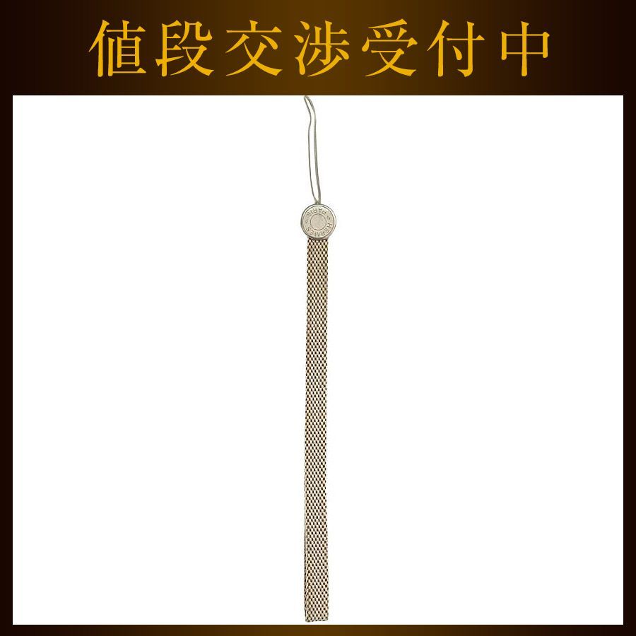 エルメス ストラップ ベージュ ec-20382 美品 キャンバス メタル  