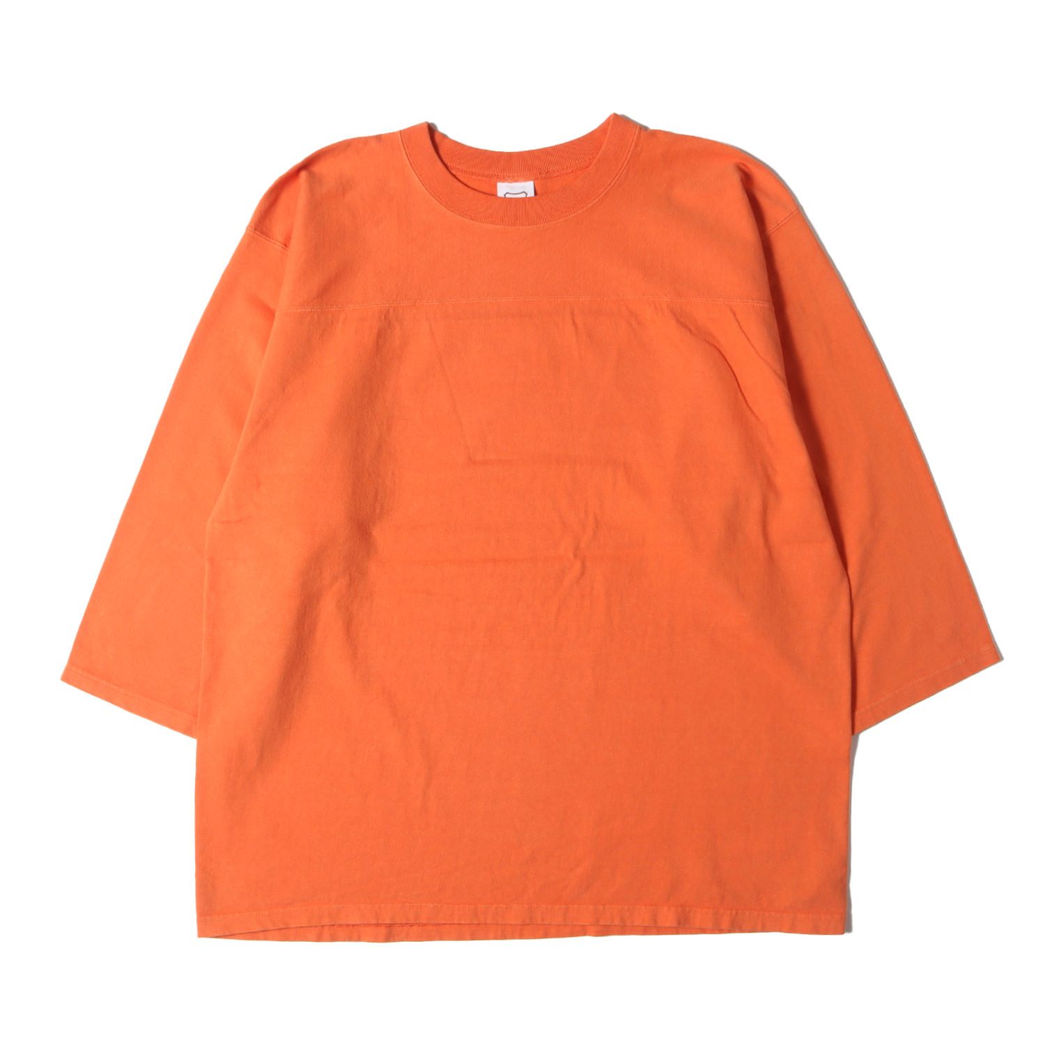 美品 STANDARD CALIFORNIA スタンダードカリフォルニア Tシャツ サイズ:L 24SS ヴィンテージウォッシュ ヘビーウェイト フットボール Tシャツ SD Heavyweight Football T Vintage Wash オレンジ