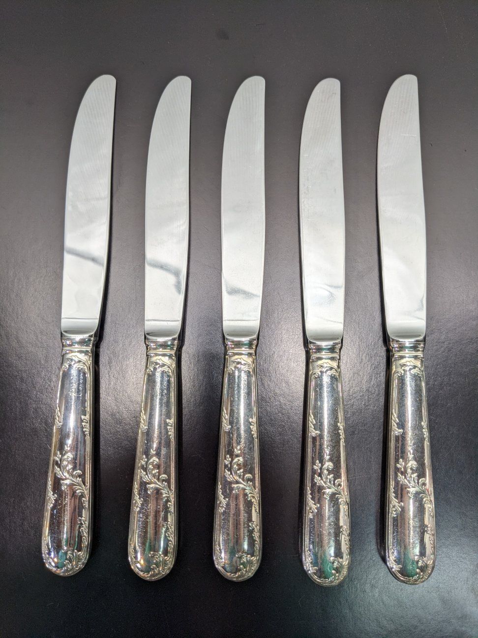ノリタケ テーブルナイフ 24.5cm カブリオレ柄 5本セット E.P.N.S