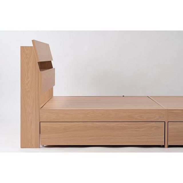 アイリスオーヤマ 収納 ベッド セミダブル STBS-SD ナチュラル 木目調 収納ベッド ベッド下 ベッドフレーム フレーム