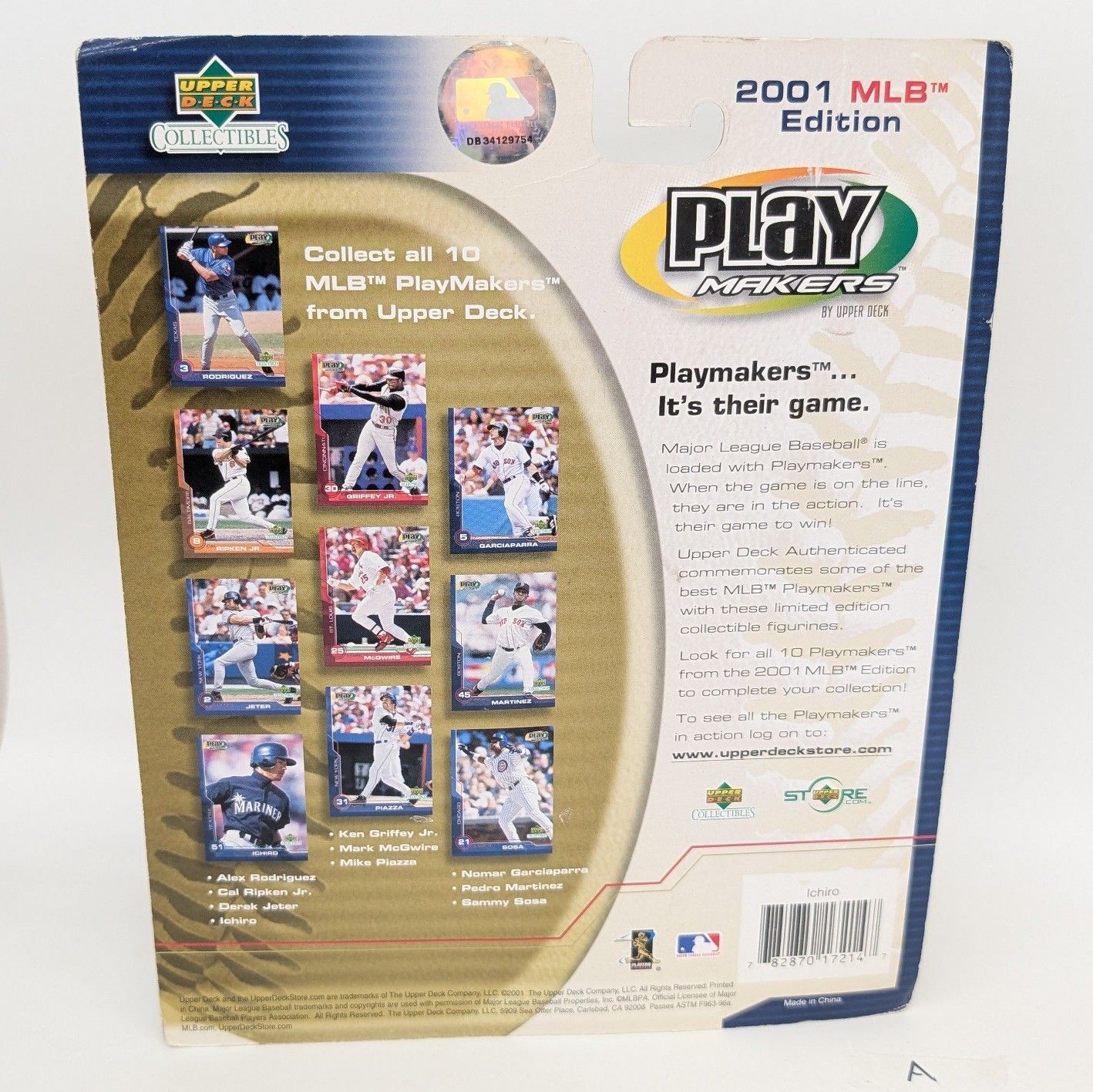 イチロー ボブルヘッド 2001 プレーメイカーズ 国内未発売 Upper Deck 