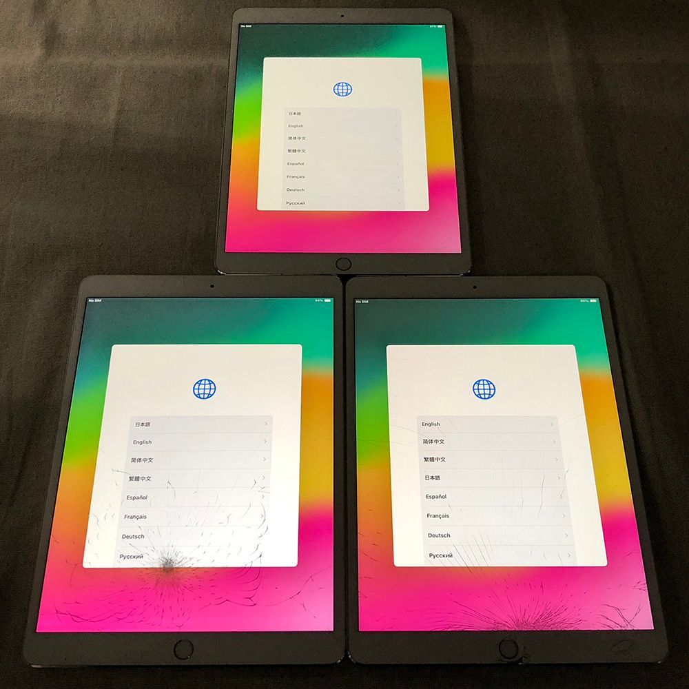 Apple - ◆ジャンク品・本体のみ◆【3点セット】Apple iPad Pro 10.5インチ Wi-Fi+Cellular 64GB・256GB （A1709）【大きな割れ・不具合あり】/TL-JUNK-250038 ◇ジャンク品・本体のみ◇【3点セット】Apple iPad Pro 10.5