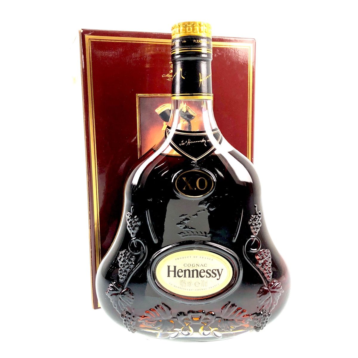 フルオーダー ヘネシー Hennessy XO 金キャップ クリアボトル 700ml