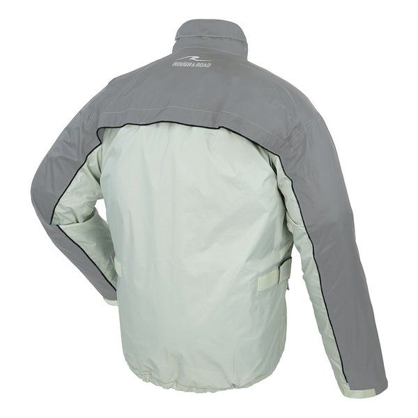 ROUGH-ROAD ラフアンドロード デュアルテックスコンパクトレインスーツ プラチナシルバー-BM RR7815SVB2 2660260