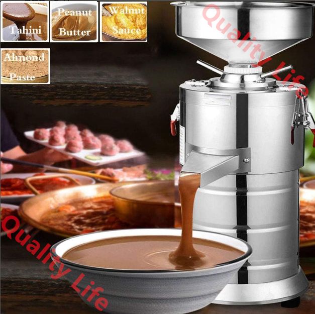 商用電気ピーナッツバターマシン ピーナッツバターグラインダー ゴマペーストグラインダー 1100W 110V 15kg 時 2850r 分 タヒニ ピーナッツバター クルミバター その他のナッツバターの製造に適しています ピーナッツグラインダー HRDEVELOPMENT_JP