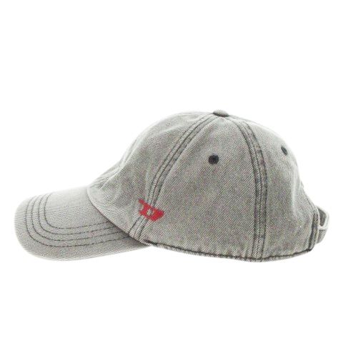 ディーゼル DIESEL C-LIB-4 帽子 キャップ 野球帽 BBキャップ ベースボールキャップ デニム生地 オーバルD 刺繍 2 M グレー A09041 0QWTU |AH3 GY19