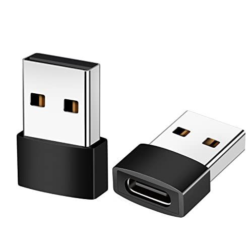 黒【3個入り】 XIHAMA USB変換アダプタ USB Type C （メス） から USB