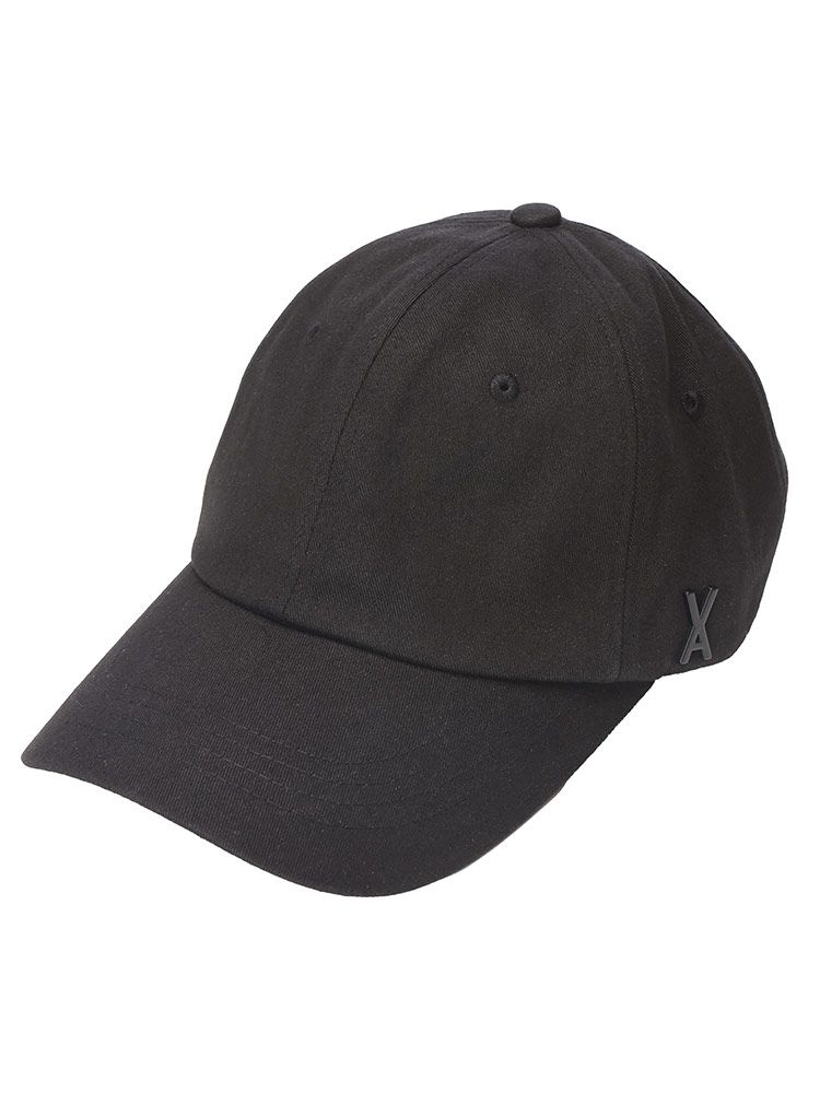 VARZAR (バザール) ブラックロゴスタッズベースボールキャップ