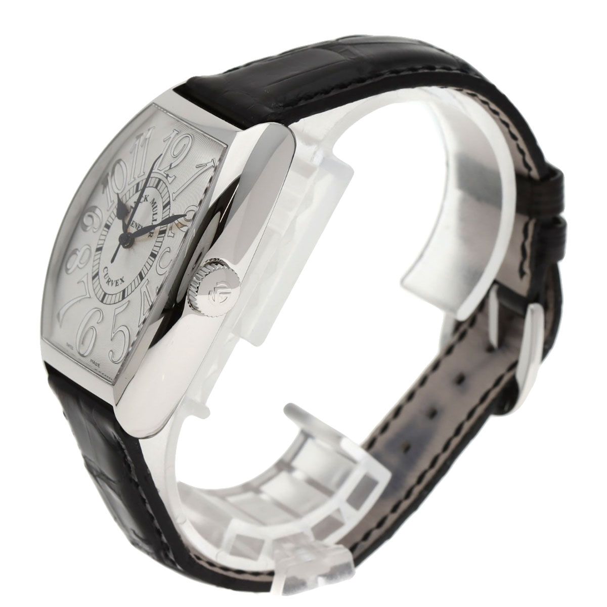 【送料無料】 FRANCK MULLER フランクミュラー 5850SC トノウカーベックス 腕時計 SS 革 メンズ