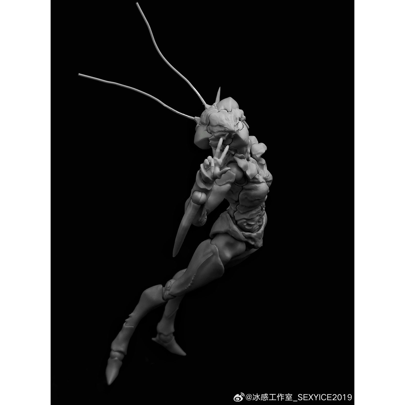 蟲 VERMIN シリーズ 実験体 B0127 カマキリ 1/12 完成品 可動