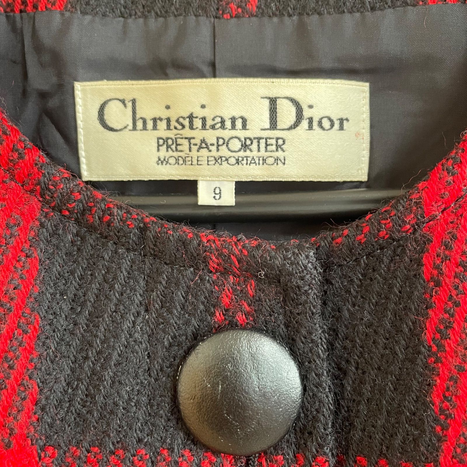 Z1578 Christian Diorクリスチャンディオール プレタポルテ ノーカラー