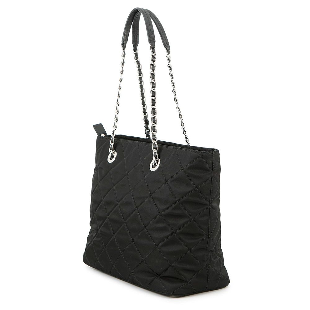 PRADAナイロントートバッグ プラダ チェーントートバッグ キルティング ナイロン 1BG017