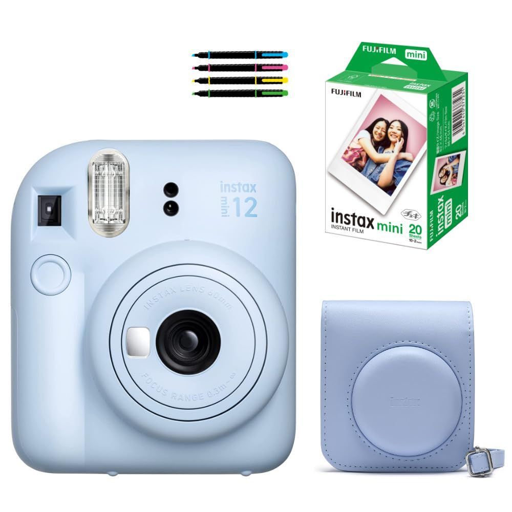 チェキ インスタントカメラ instax mini 富士フイルム 12 (4点セット