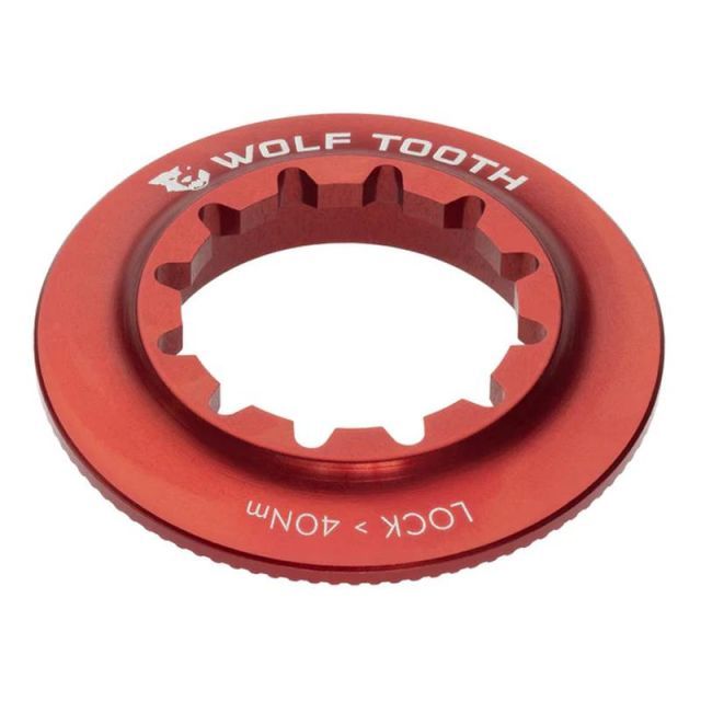 WOLF TOOTH ウルフトゥース Centerlock Rotor Lockring センターロック ローター 内セレーション ロックリング レッド