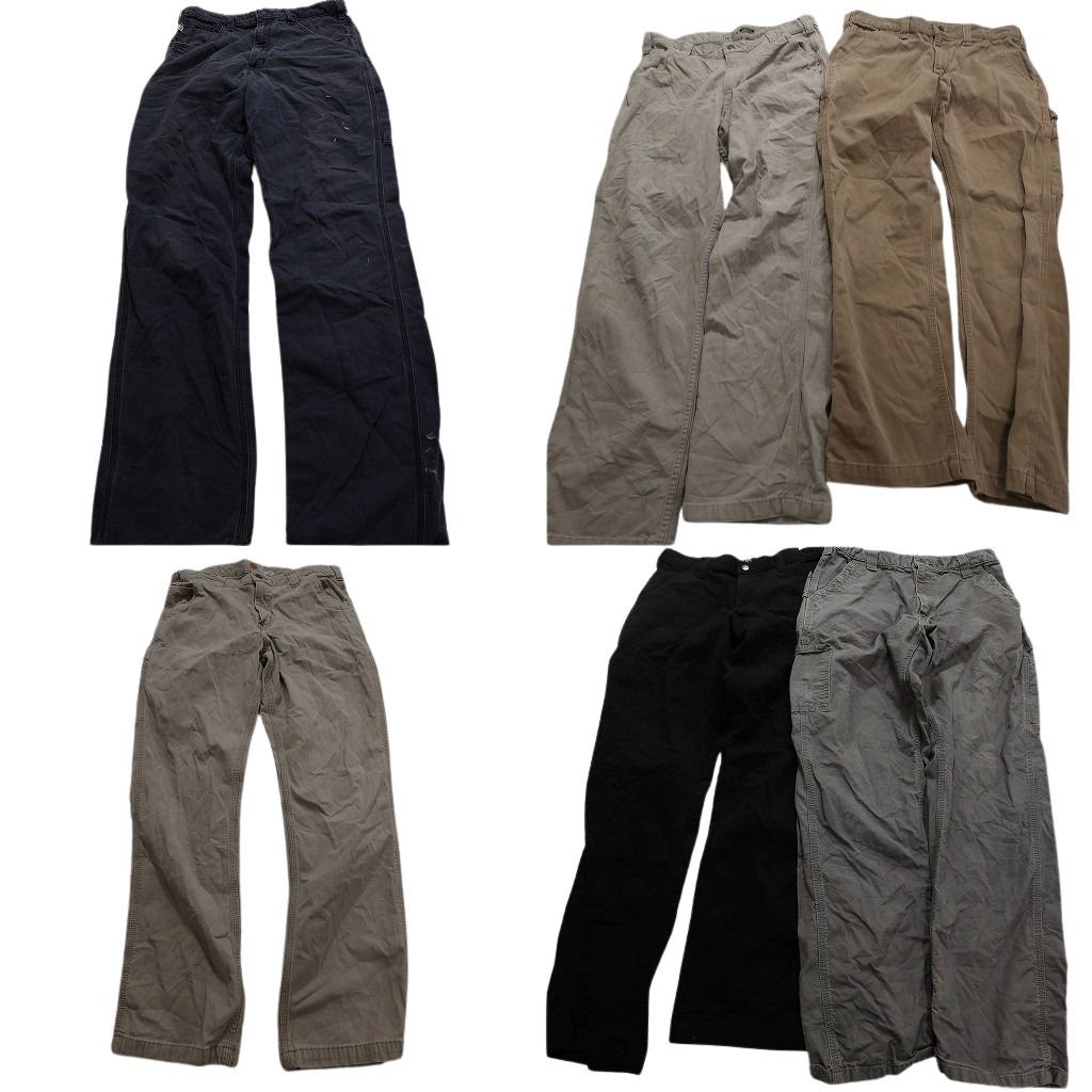 古着卸 カーハート Carhartt ダック ペインター パンツ 6枚セット メンズ 33 |34 ワークパンツ フェード 古着 NA5419