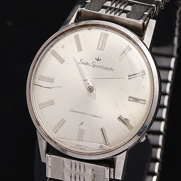 セイコー AT/自動巻 15017 セイコー スポーツマチック シルバー文字盤