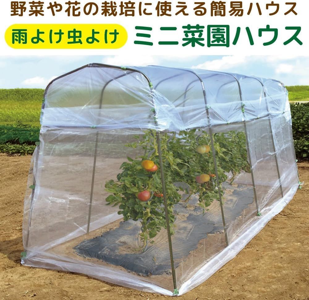 daim 雨よけ虫よけミニ菜園ハウス ビニールハウス 小型 家庭菜園 家庭用 家庭菜園用 透明シート 園芸 ガーデニングハウス 農業用ビニール -  メルカリ