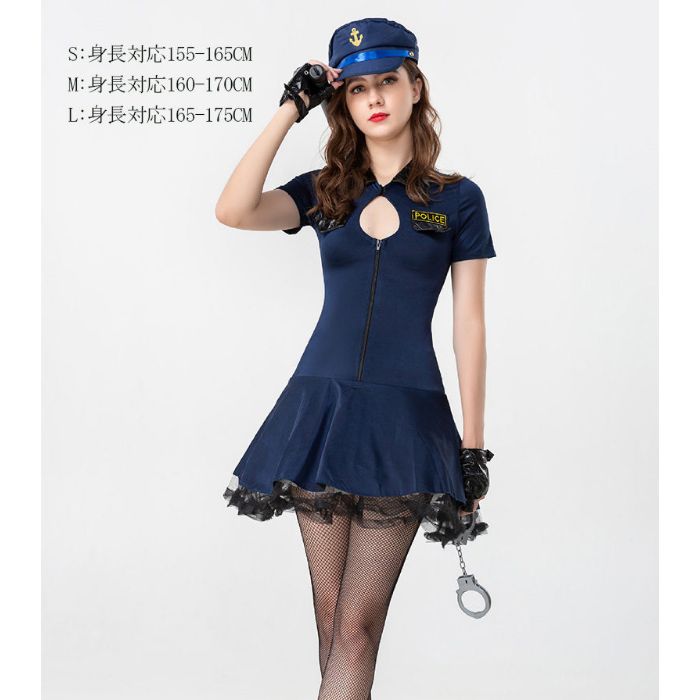 ハロウィン コスプレ ポリス ミニスカポリス 警察風 警官風 衣装 ハロウィン コスプレ ポリス ミニスカポリス 警察風 警官風 衣装