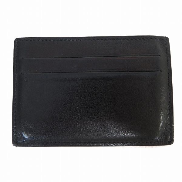 ape エルメス HERMES 名刺入れ カードケース シチズンツイル 黒 ブラック レザー 本革 シルクイン パスケース フランス製 845054 k01