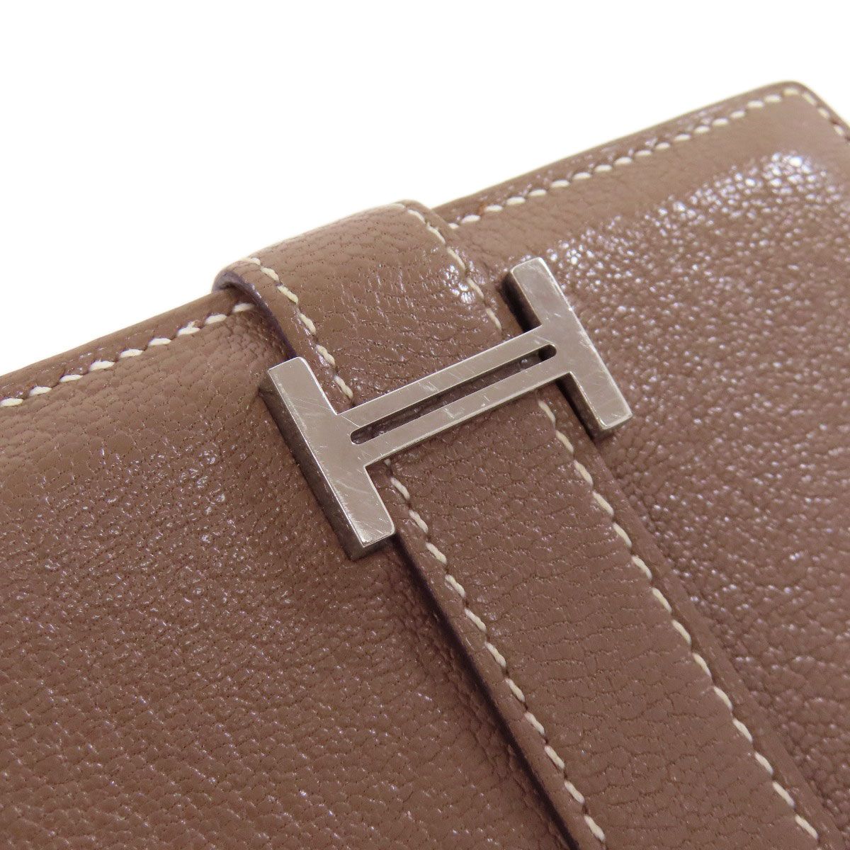 HERMES エルメス ベアンミニ エトープ シルバー金具 コインケース  