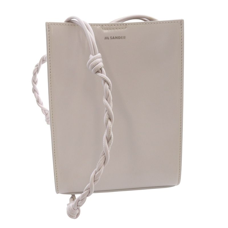 ジルサンダー JIL SANDER TANGLE SMALL クロスボディ ショルダーバッグ レザー ロゴ ピンク