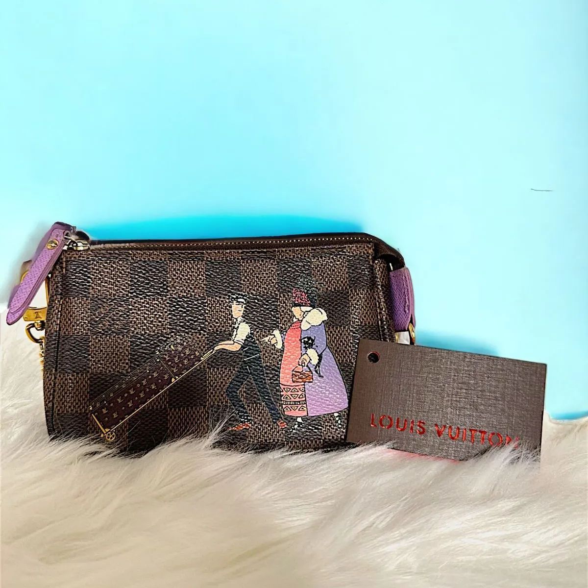 LOUIS VUITTON ルイヴィトン 【美品】ダミエ ミニポシェットアクセ 