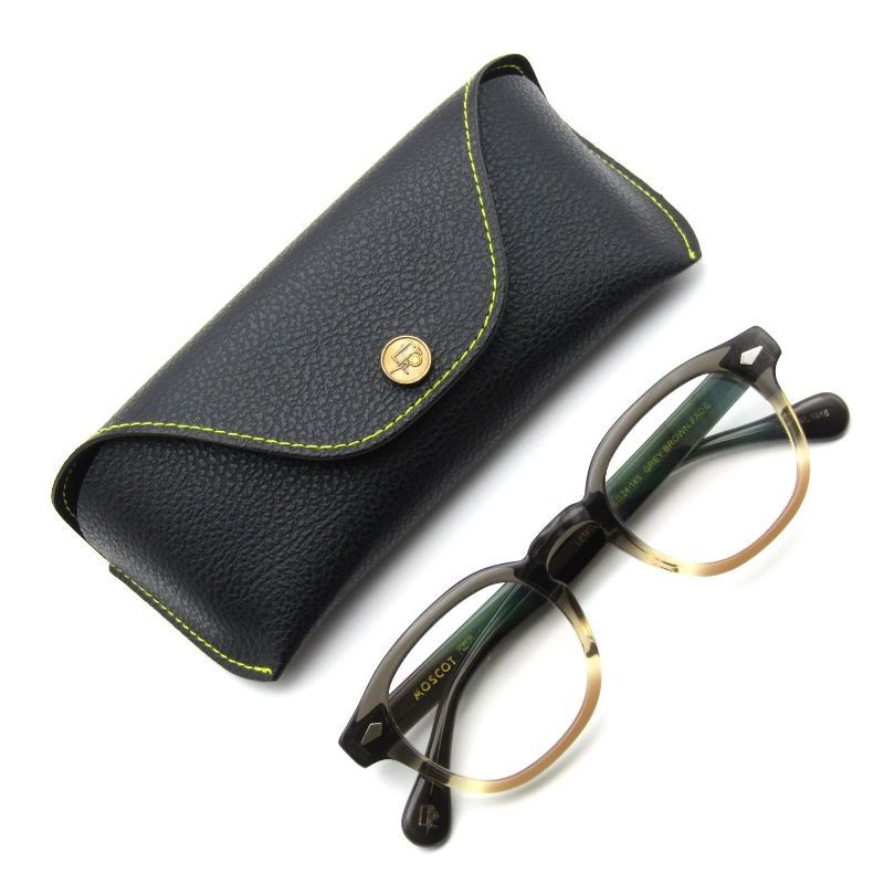MOSCOT モスコット メガネフレーム LEMTOSH 46 直営店 度入り 中国製 レムトッシュ ボスリントン GREY FADE BROWN 65008721
