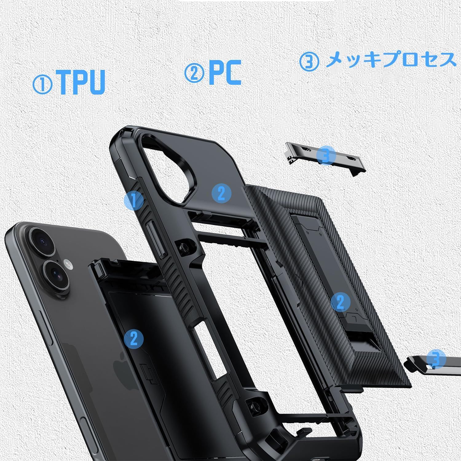カード収納 滑り止め