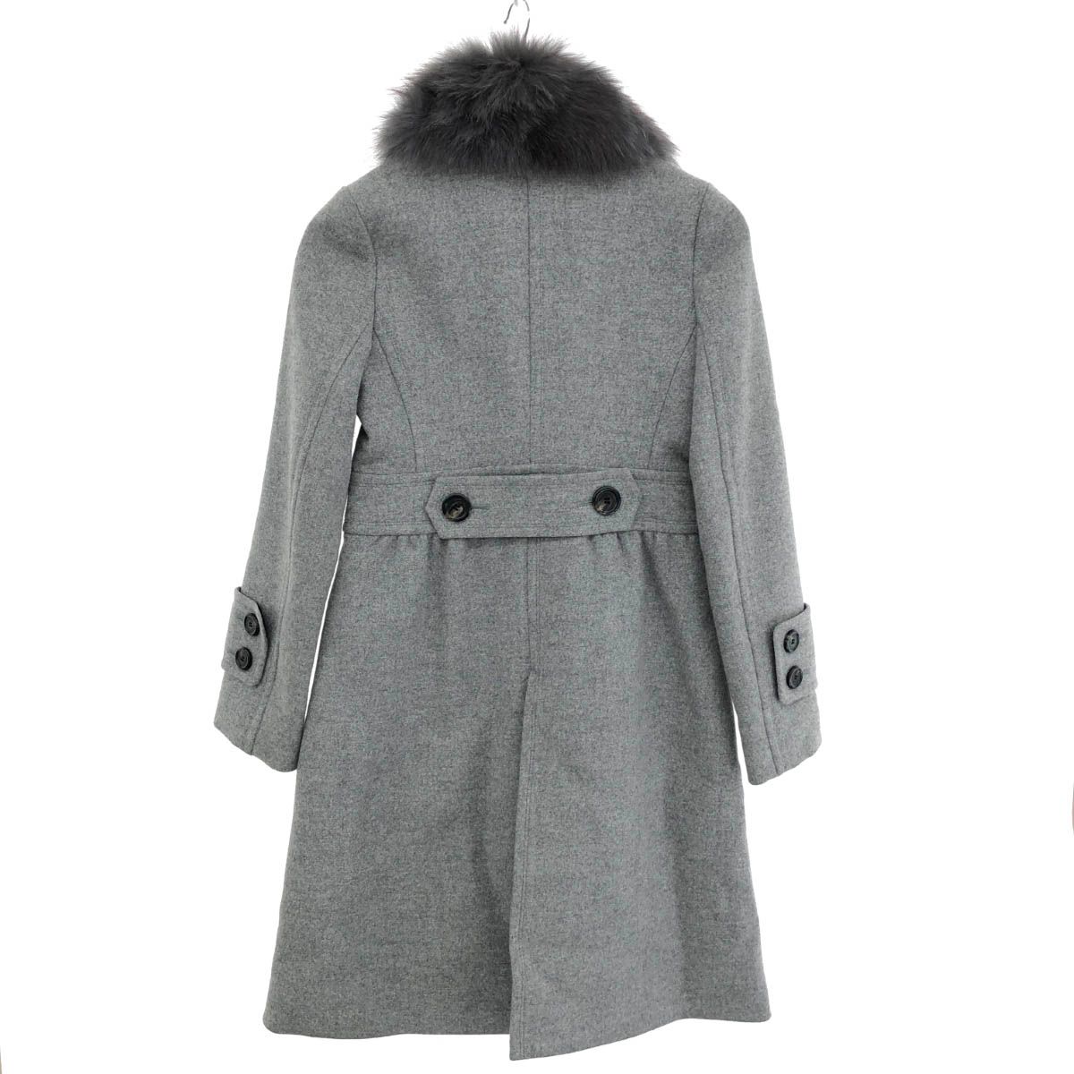 BURBERRY BLUELABEL グレー ロングコート 38 BURBERRY ロングコート 38 グレー バーバリーブルーレーベル グレー