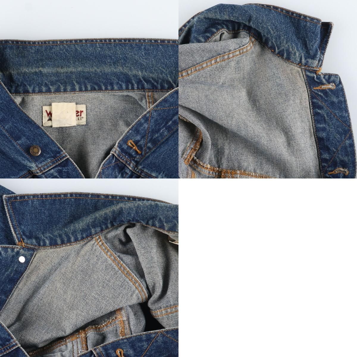 古着 80~90年代 ラングラー Wrangler RUGGED WEAR デニムジャケット G 