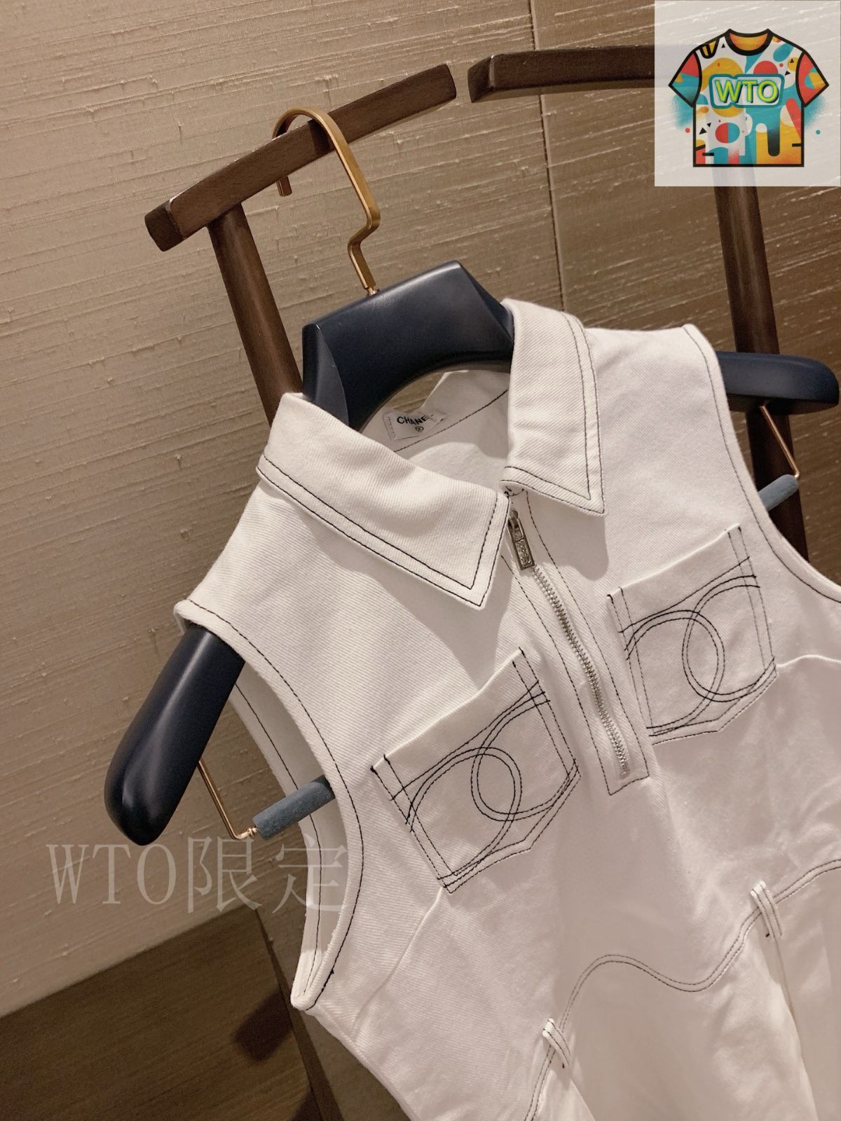 今日特価】Chanel Stitch Logo Denim Dress シャネル明線ロゴ