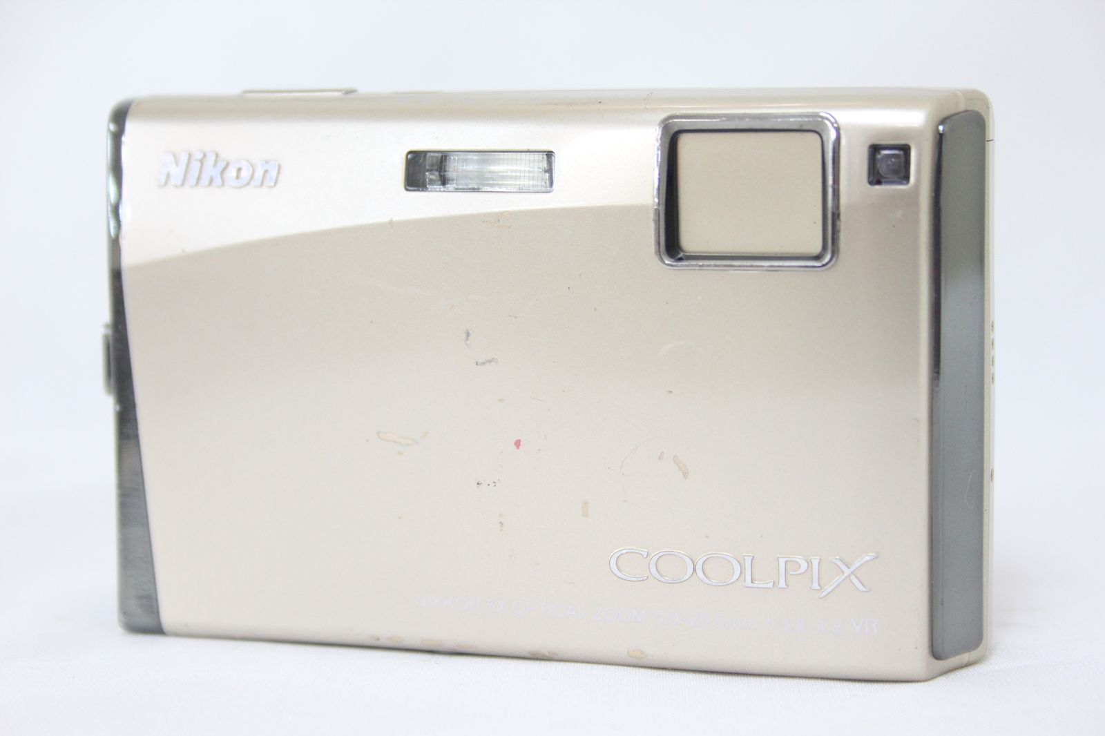 返品保証】 ニコン Nikon Coolpix S60 ゴールド 5x コンパクトデジタル 