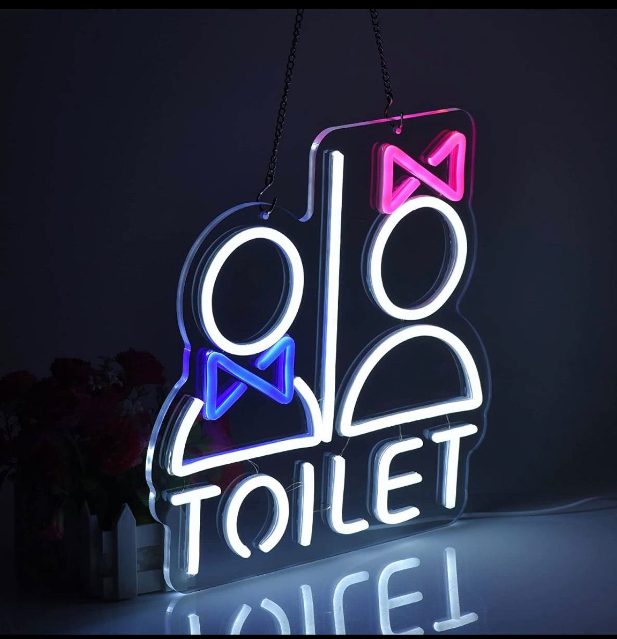 オーダーメイド ネオンサイン 店内誘導 看板 トイレ標識 TOILET  