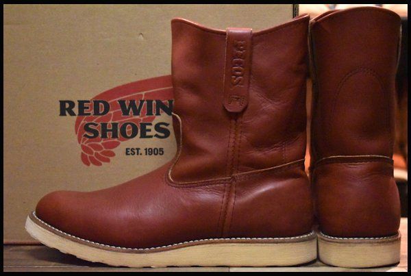 【10E 箱付 良品 10年】レッドウィング 8866 ペコス 赤茶 オロラセット ブーツ redwing pecos HOPESMORE【DQ121】