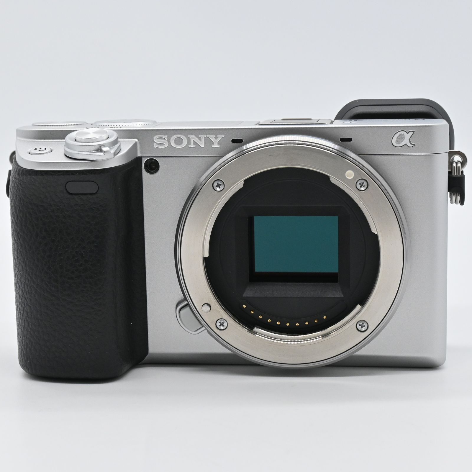美品】SONY α6400 シルバー(ショット数4100枚) 純正ケース付