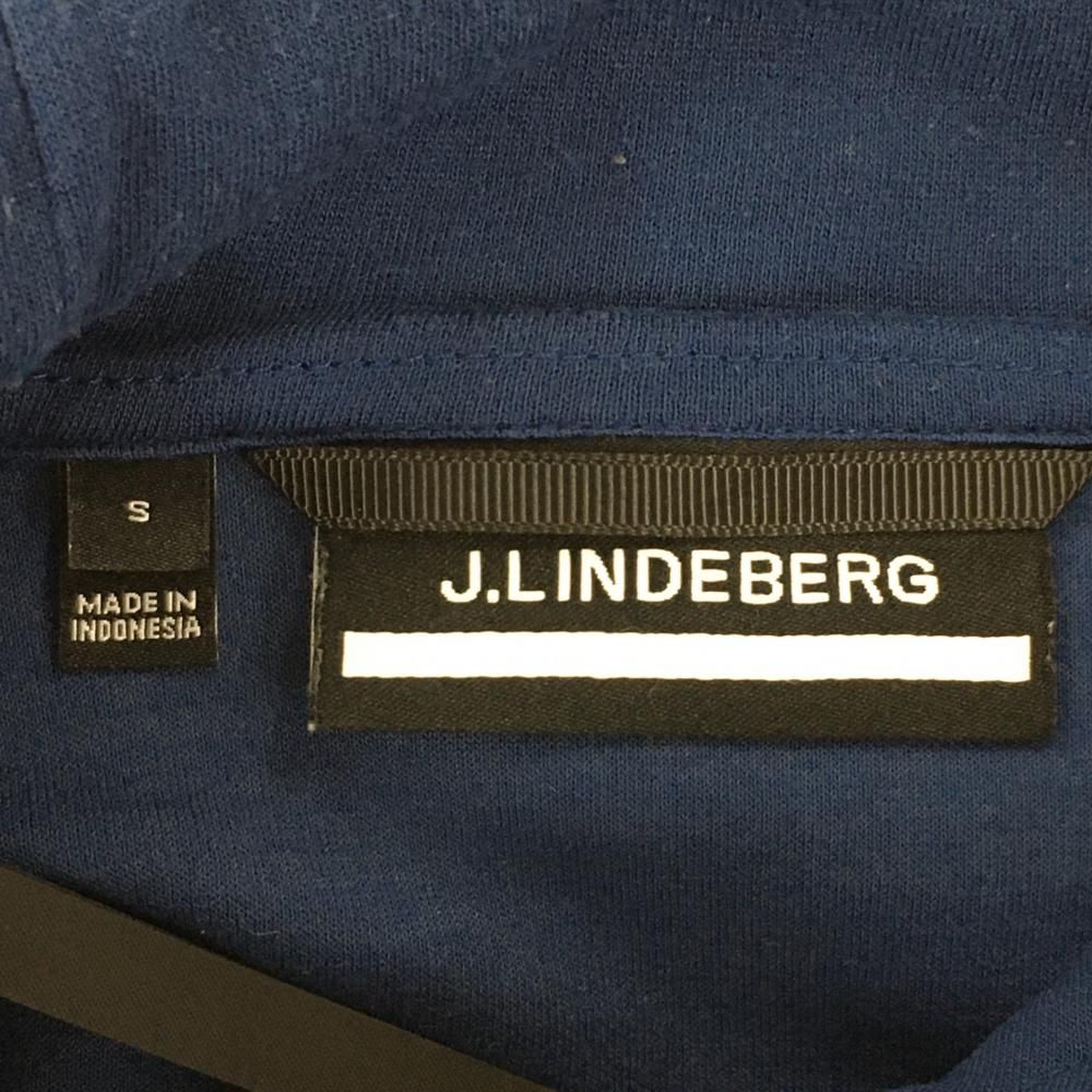 ジェイリンドバーグ ジップパーカー 白×ネイビー ロゴオレンジ