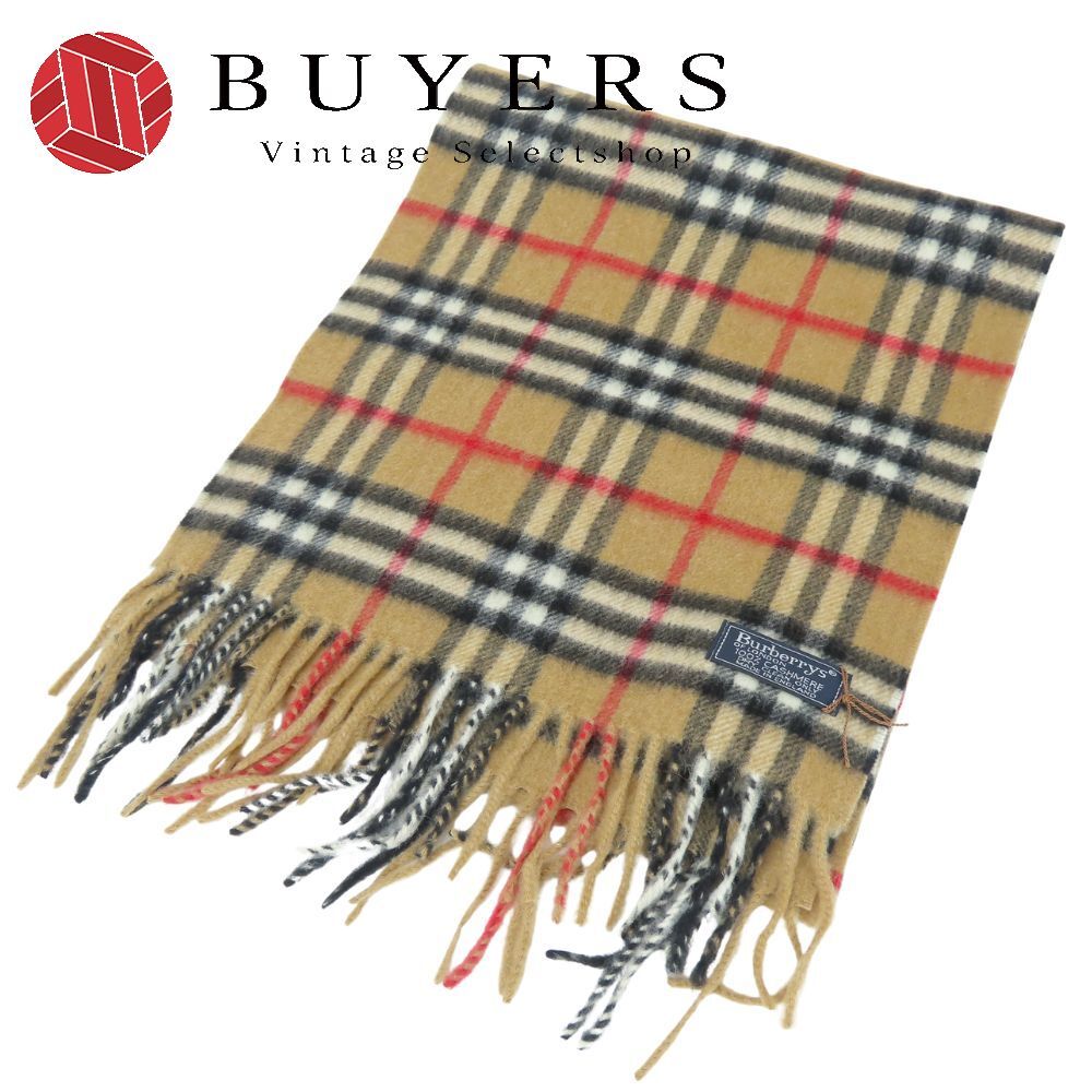 バーバリーズ マフラー ノバチェック カシミヤ ベージュ系 タグ付き 小物 アパレル レディース メンズ Burberrys