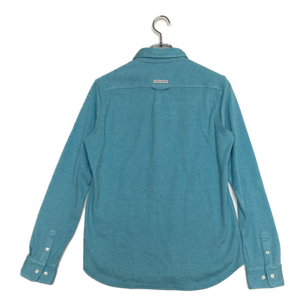 レディース パーリーゲイツ PEARLY GATES 長袖ポロシャツ 2 L 水色 微起毛