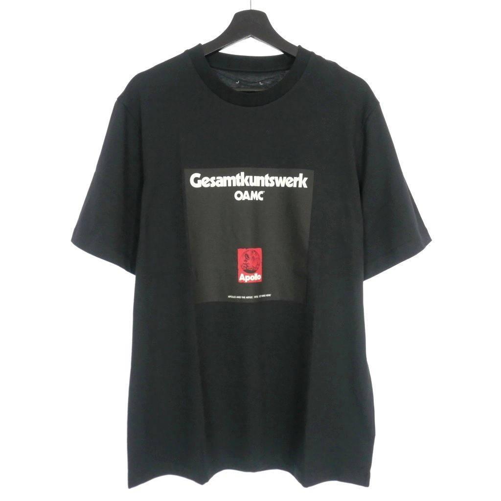 オーエーエムシー OAMC 24SS APOLLO T-SHIRT プリント Tシャツ カットソー 半袖 L ブラック 黒 24E28OAJ19 -  メルカリ