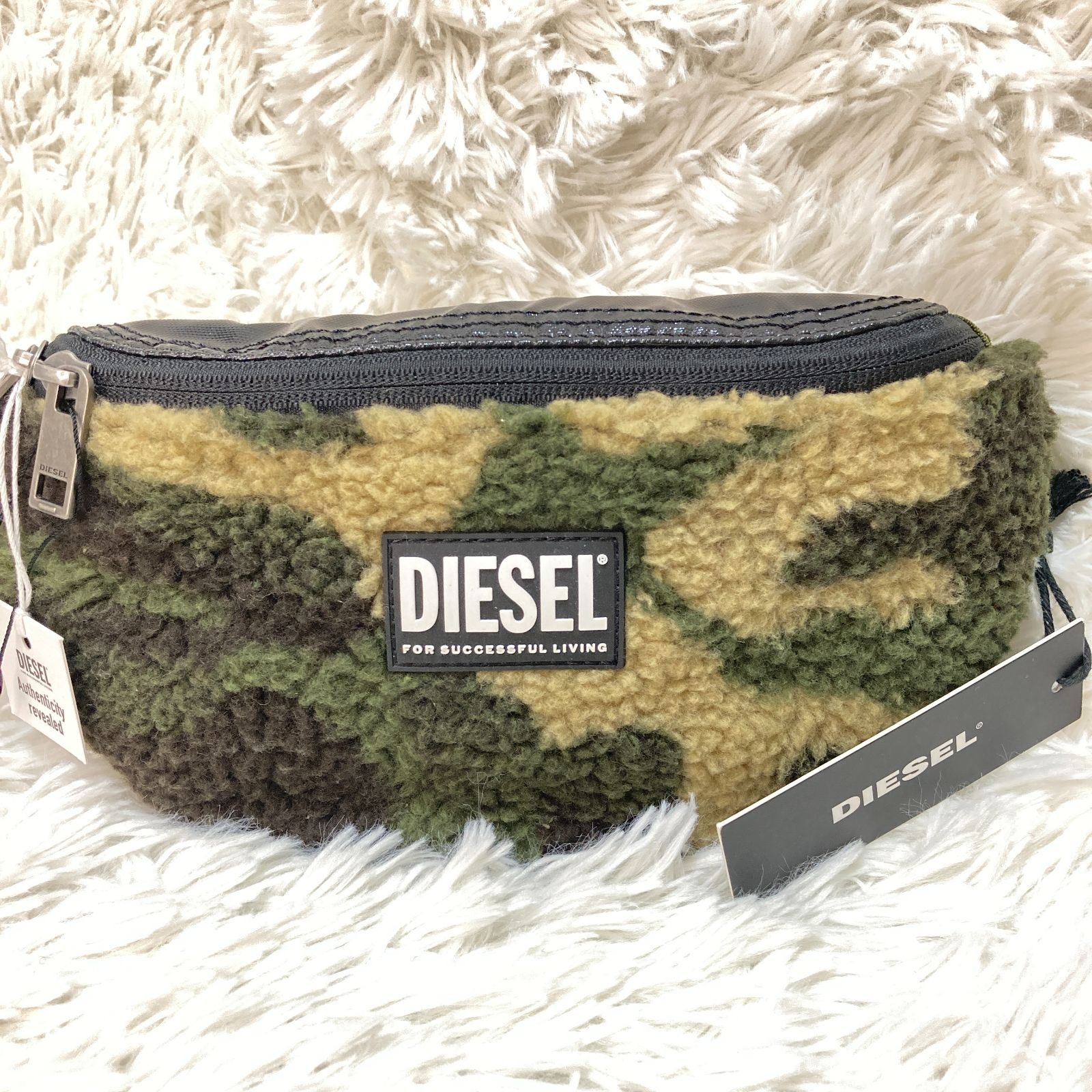 ディーゼル DIESEL ボア 迷彩柄 ボディバッグ ウエストポーチ