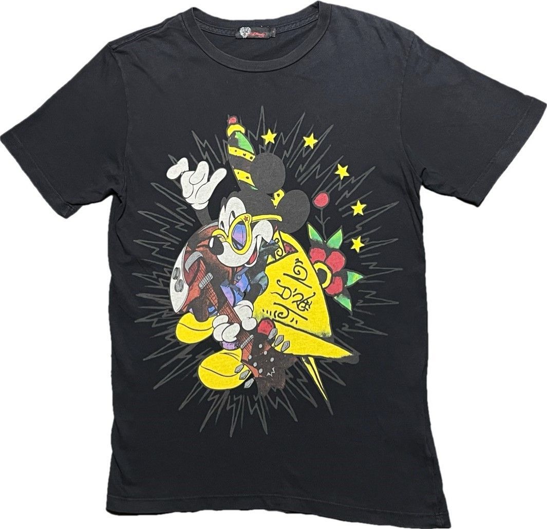 米国製 ED HARDY × Disney 限定コラボ半袖Tシャツ ブラック S