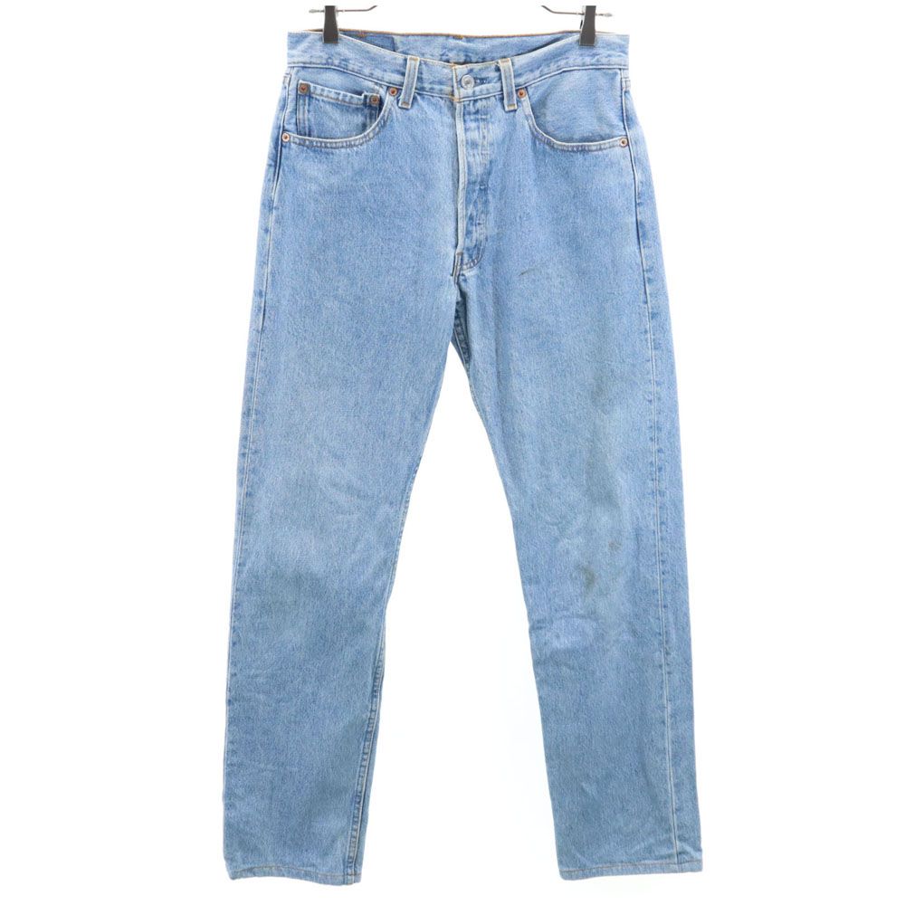 リーバイス 90s 501 USA製 オールド ストレートデニムパンツ w32 Levi's ボタンフライ メンズ