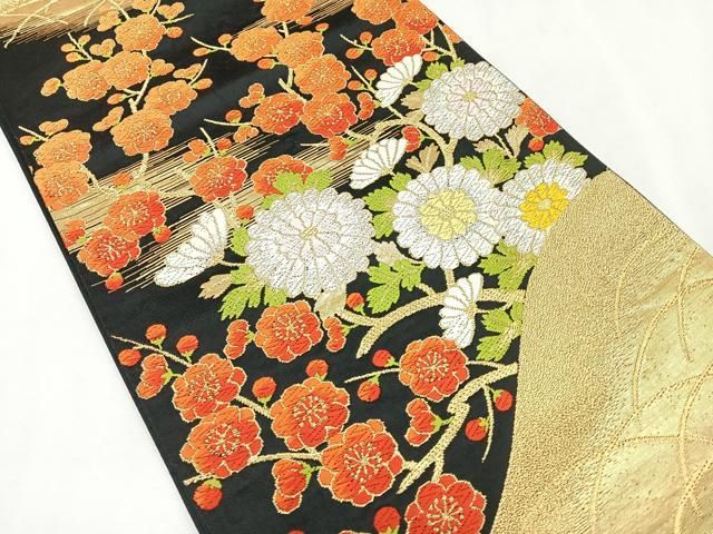 平和屋着物○全通柄袋帯 総絞り 吉祥文 正絹 逸品 CAAU1174yk