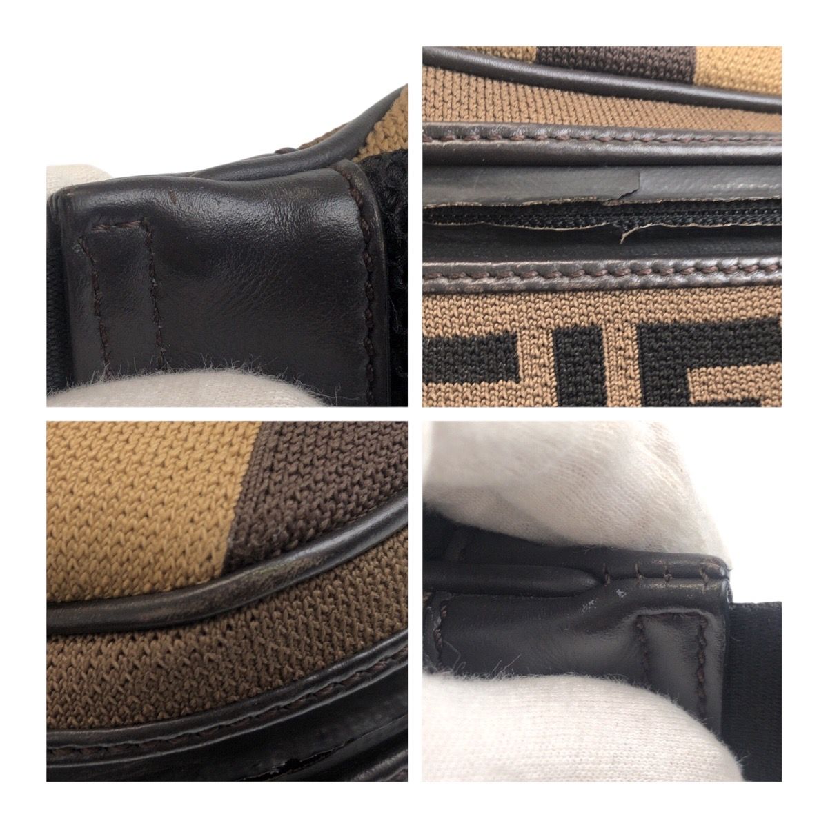 美品✨ 保証書付き✨FENDI ズッカ柄 7VA434 ウエストバッグ 楽天市場】FENDI□ベルトバッグ 7VA434 ズッカ ライン クロス