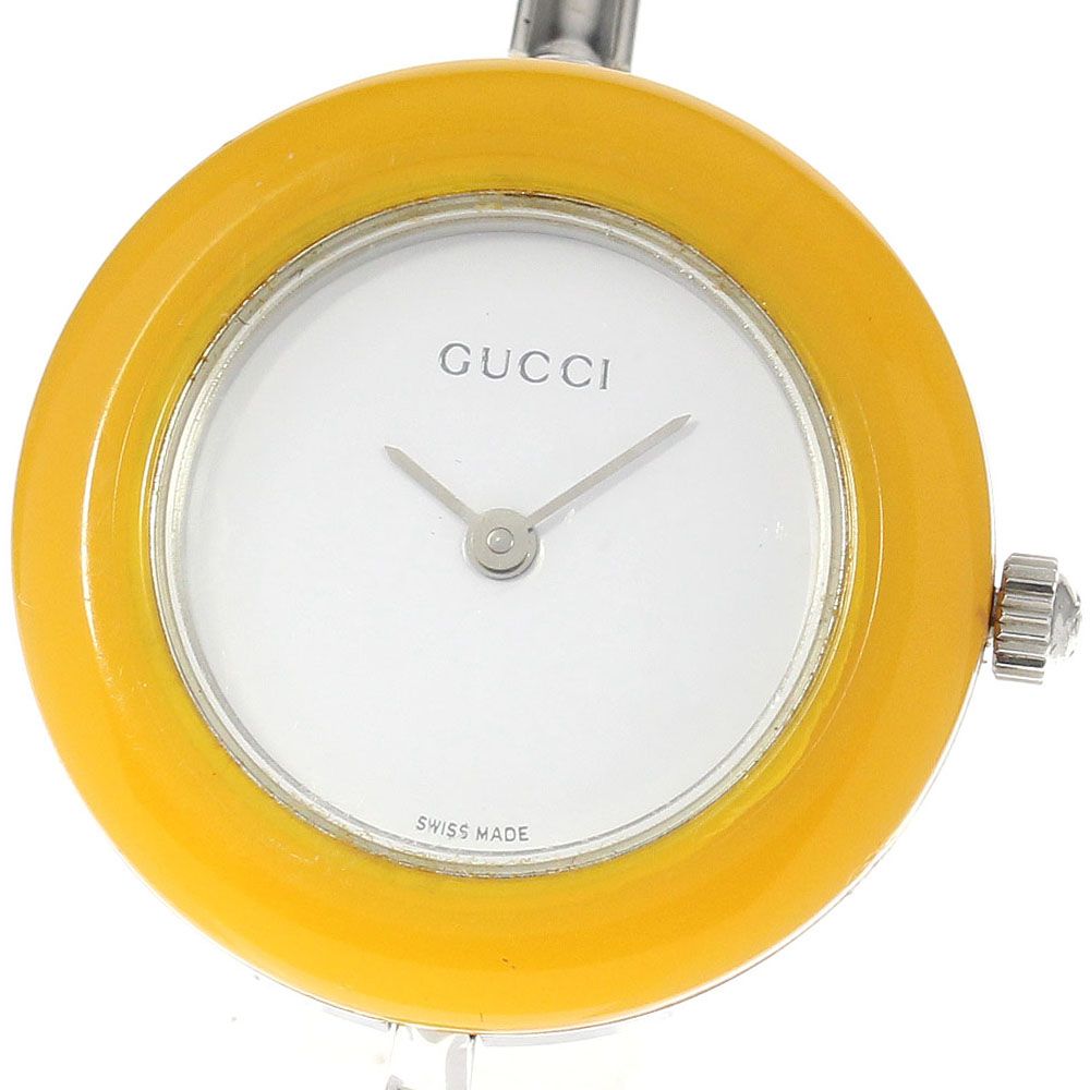 大人気　美品グッチ Gucci 11/12.2L チェンジベゼル ホワイト GUCCI チェンジベゼル 11/12.2L – 本橋時計店