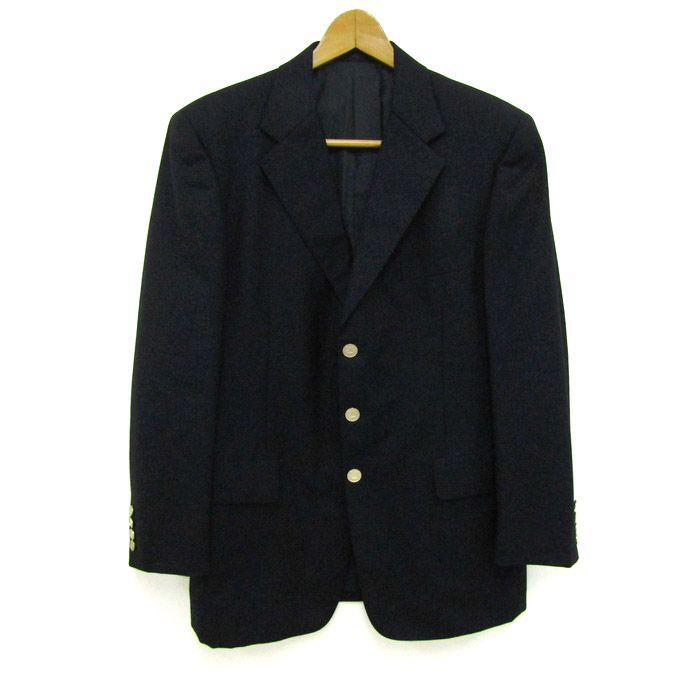 ✨タグ付✨定価69300円 バーバリー テーラード ジャケット 金ボタン ホース XL相当】Burberrysバーバリーズ テーラードジャケット 紺ブレ金