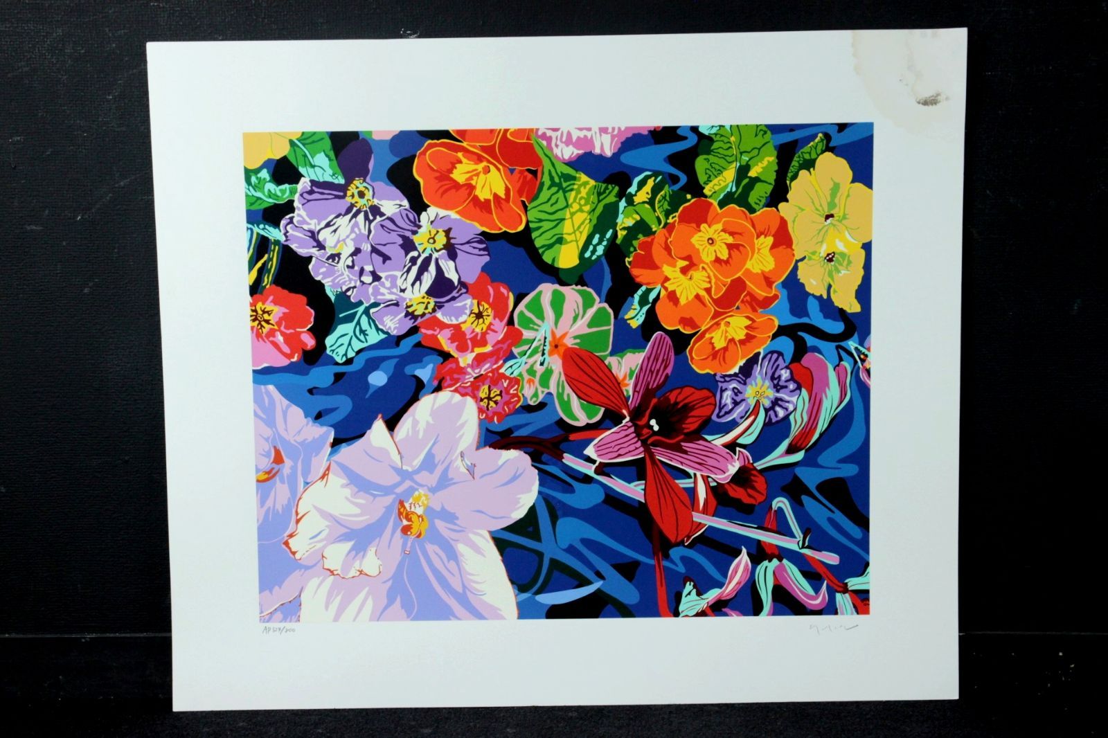 ヒロ・ヤマガタ「HIGH BISCUS」ハイビスカス シルクスクリーンシート h44